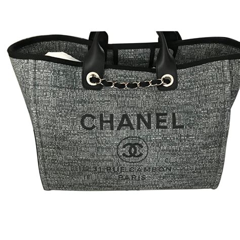 sac chanel deauville|chanel deauville tote.